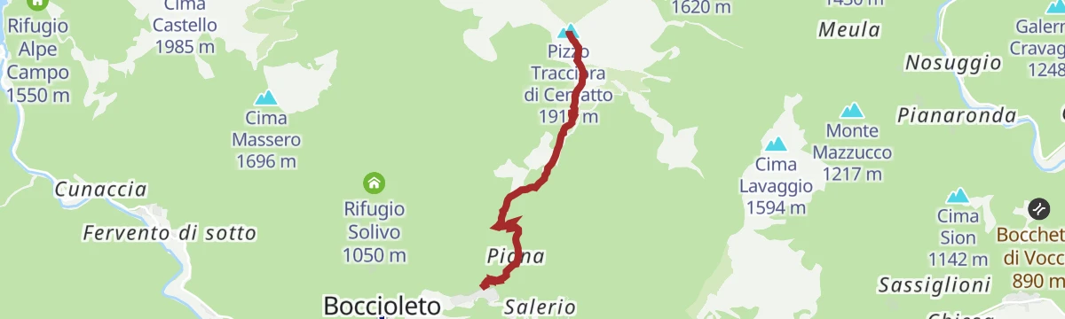 Route map: Rossa